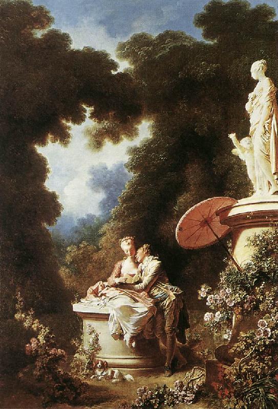Jean Honore Fragonard The Confession of Love France oil painting art